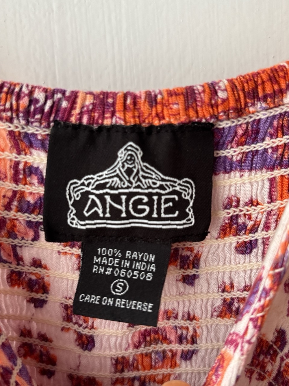 Angie Orange, Pink & Purple Paisley Midi Dress - Picture 4 of 4
